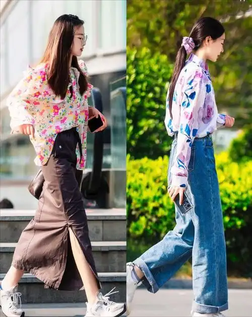 夏季衬衫有多火,看街拍就知道了,多种搭配时尚洋气!