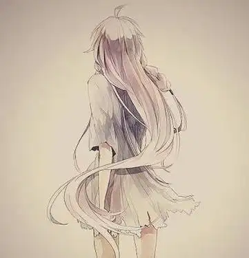 头像背影伤感黑白动漫霸气女生头像