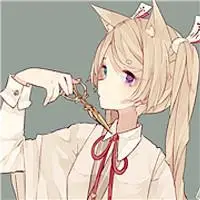 可爱猫耳女孩卡通头像