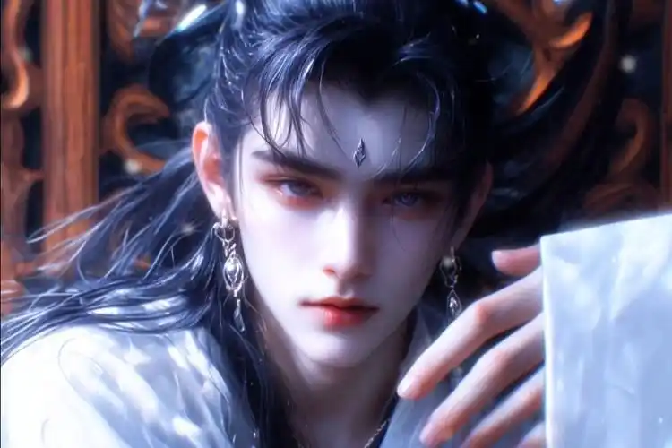 古风美男-竖版壁纸-冰山美人