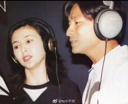 关之琳刘德华录音棚