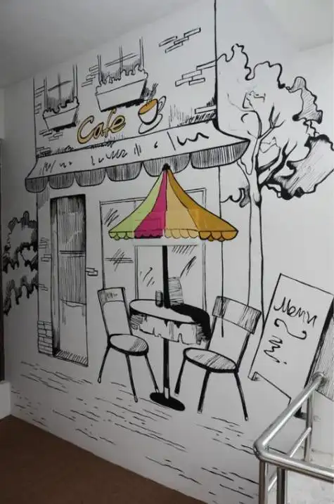 壁画儿童画简笔画