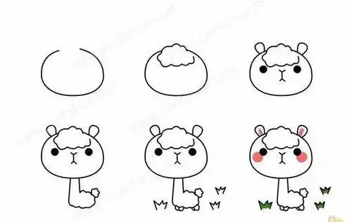 100个超萌简笔画小动物 100个超萌简笔画小动物有颜色