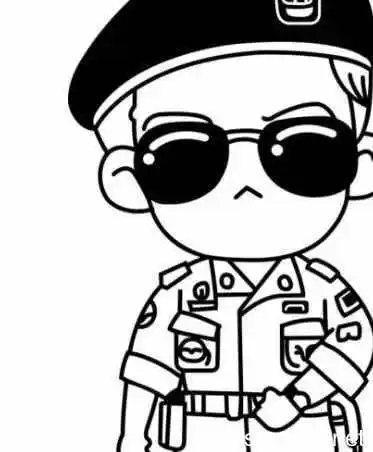 特种兵简笔画 特种兵简笔画 狙击手