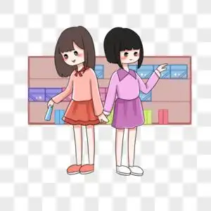 超市购物姐妹图片素材