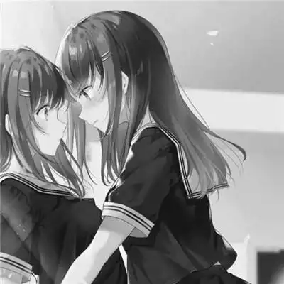 闺蜜头像一对两张黑白高清图片