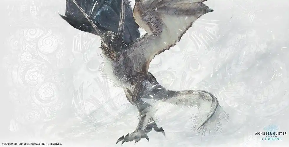 《怪物猎人:世界》冰原dlc霜翼风漂龙套装公布全身覆甲英气十足 zt