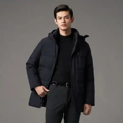 波司登2021年新款羽绒服男士中长加厚商务休闲拆卸羽绒服