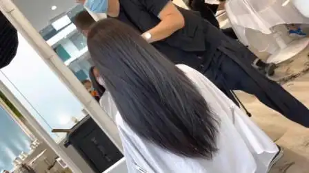 39岁女性长发剪成"v形碎发",仙气有层次,不烫不染都很美