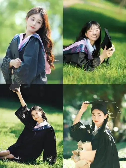 提前预习一下学士服毕业拍照姿势!