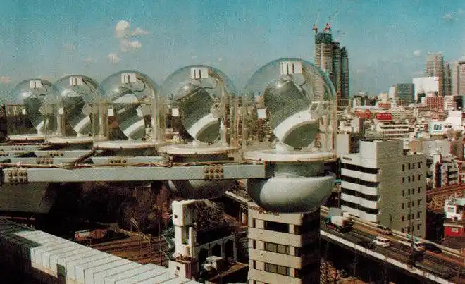 老照片90年代日本东京的城市绿洲工程