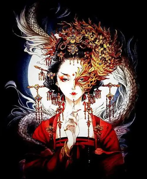 半面妆|插画|创作习作|小橘爱做梦_原创作品-站酷zcool