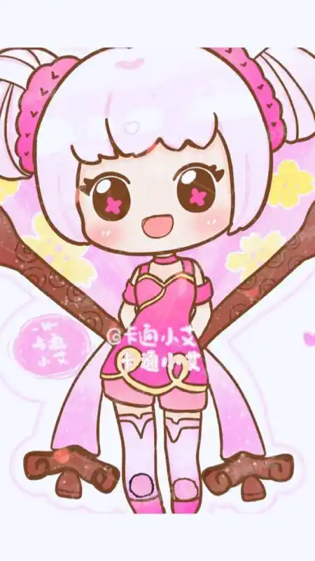 创意简笔画#王者荣耀小乔简笔画教程萌萌q版小乔-度小视