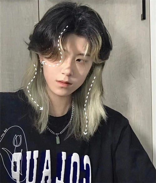 人气狼尾鲻鱼头 痞帅发型显脸小