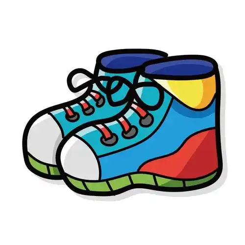 鞋子简笔画 鞋子简笔画彩色 - 水彩迷