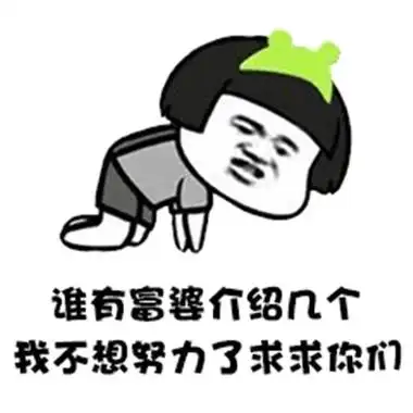 抖音谁有富婆介绍几个我不想努力了表情包抖音不想努力系列搞笑表情包