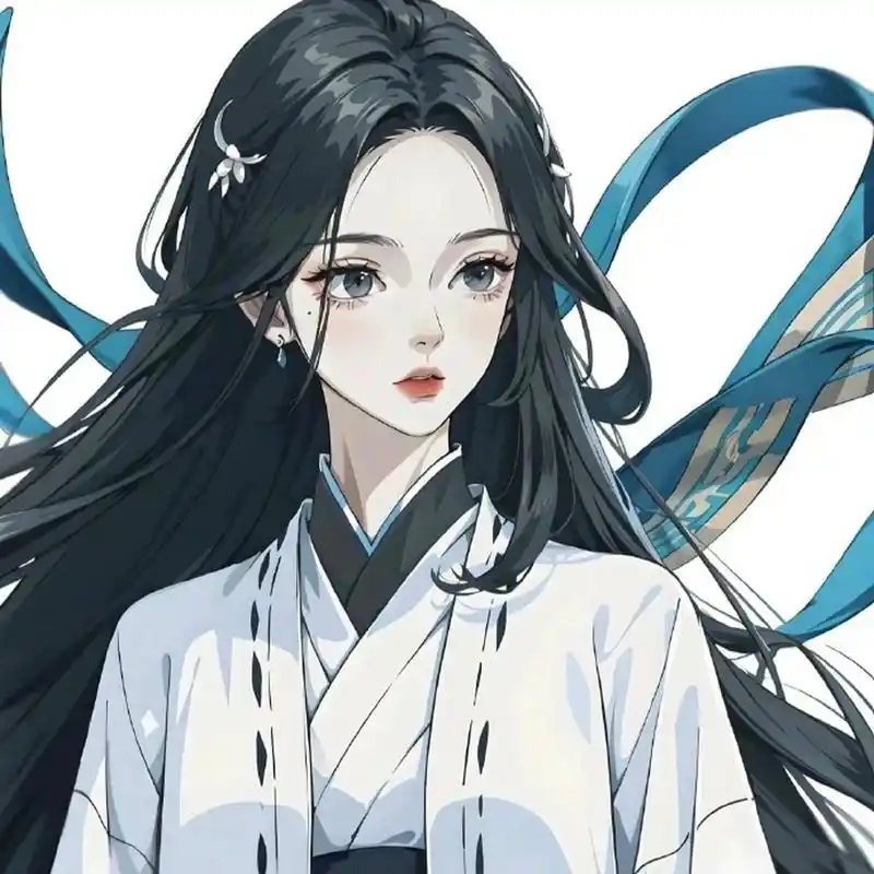 水墨古风少女头像 676767 #古风壁纸# #古风头像