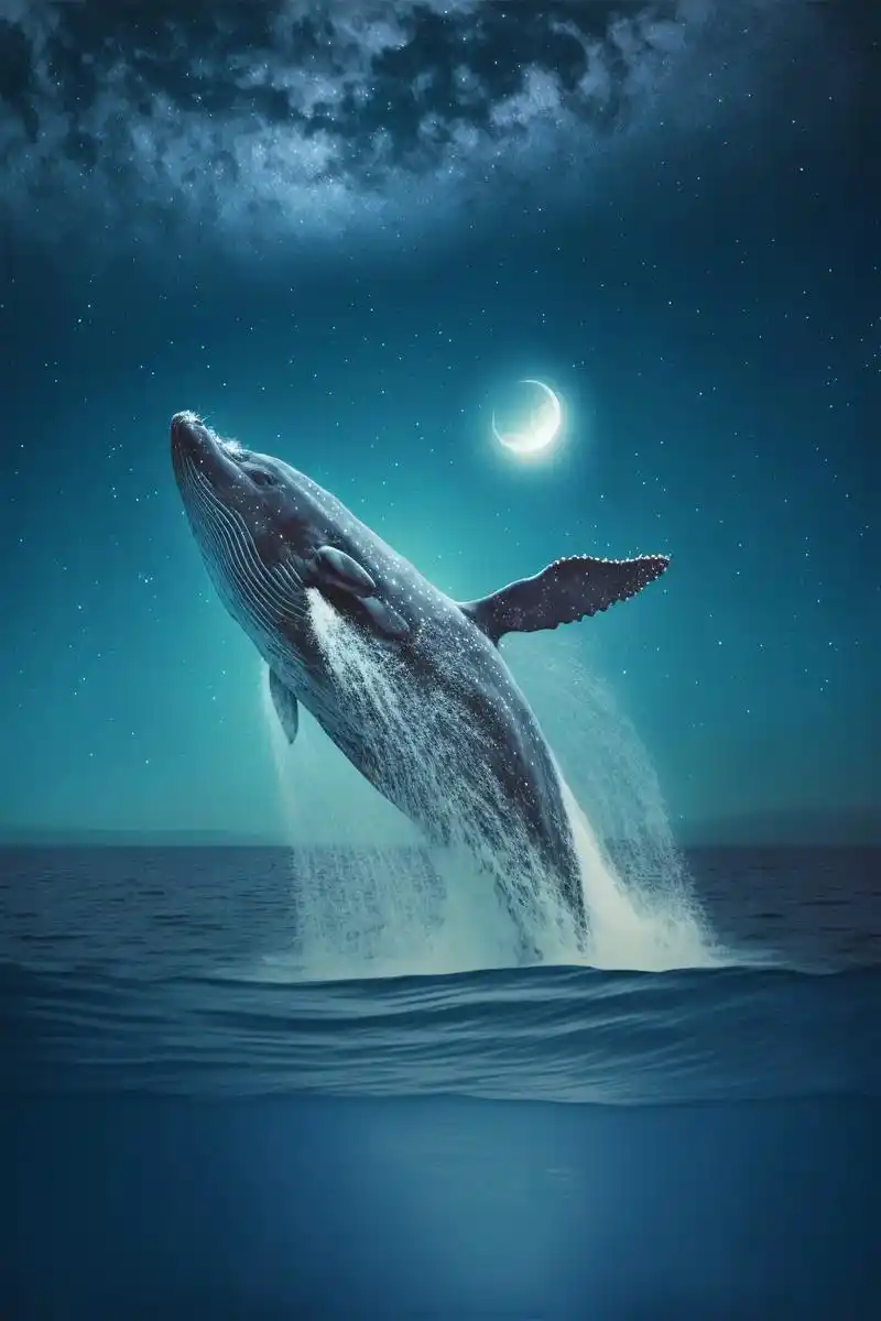 "被人艾特看鲸鱼是件幸运又浪漫的事哦#图文伙伴计划 #高清壁 - 抖音