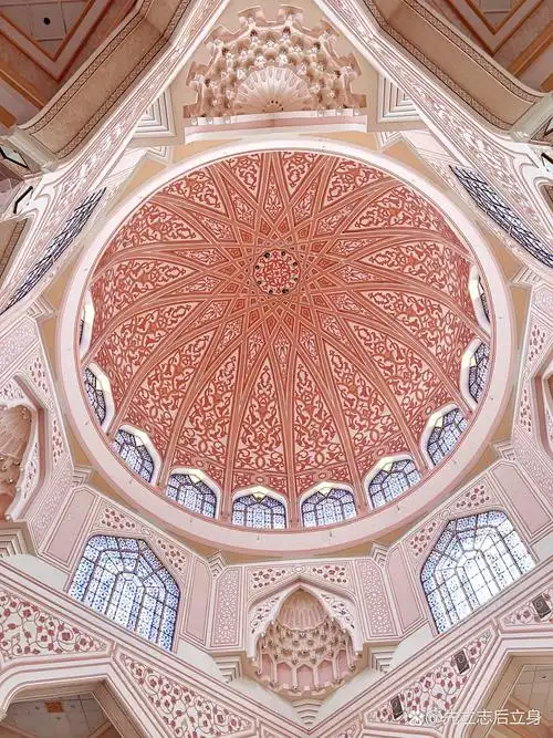 粉红清真寺伊斯兰图案 太美了