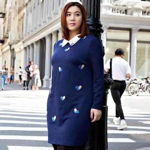 胖人时尚穿衣搭配图片插图