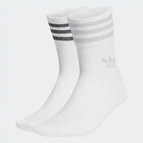 adidas迪达斯三叶草袜子两双男女透气时尚运动休闲gn3069运动袜