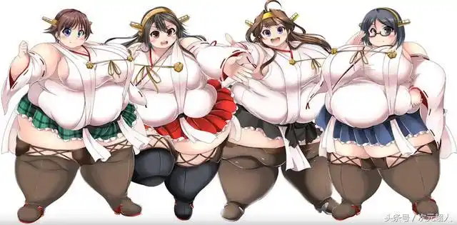 当这些动漫女神变胖了,胖胖的爱蜜莉雅和雷姆很萌,你喜欢吗?