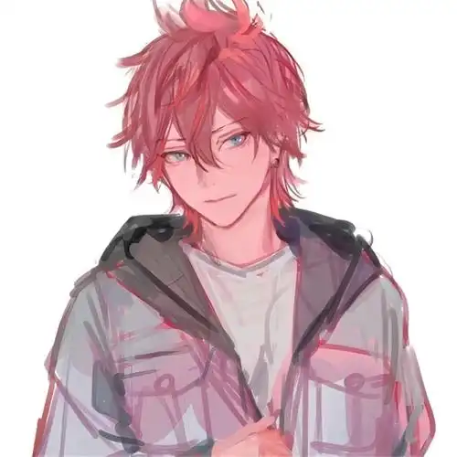 神仙男生头像红发动漫帅气图片_男生动漫头像_头像屋