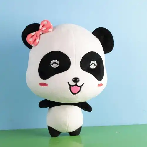宝宝巴士正品奇奇妙妙形象熊猫公仔宝宝的好伙伴礼物娃娃毛绒玩具