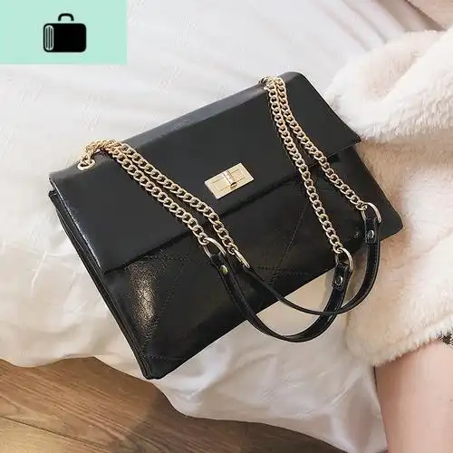 ins超火菱格小包包女女士潮百搭链条包韩版ins休闲斜挎单肩包newlake