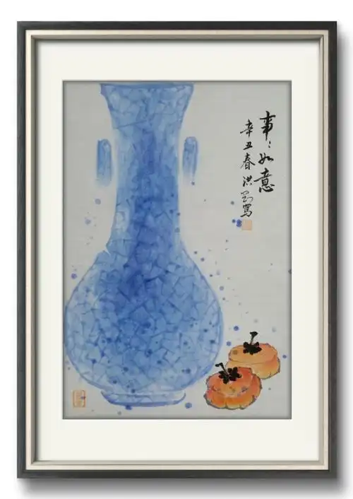 国画青花瓷,为您家居添吉祥 !96