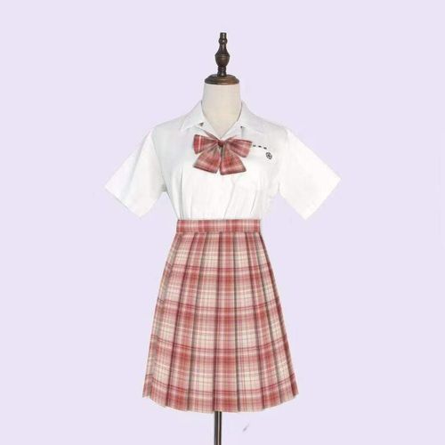 【缤纷草莓jk制服正版原创正版jk裙百褶裙小个子日系校供学院风