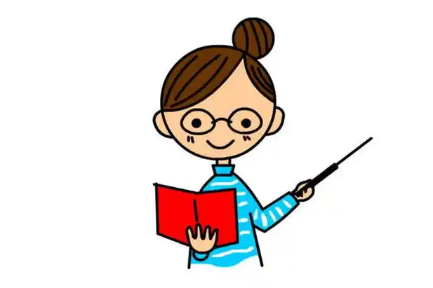 老师在上课的女老师图解教程简笔画怎么画步骤教程