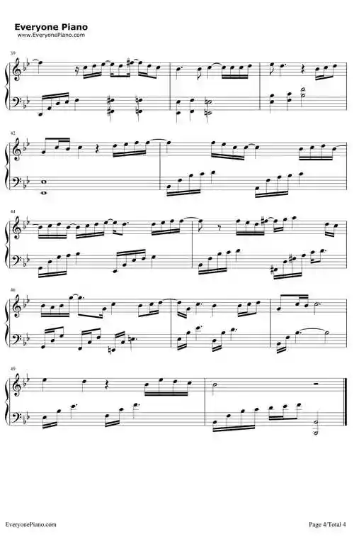 beautiful钢琴谱crush韩剧鬼怪ost4