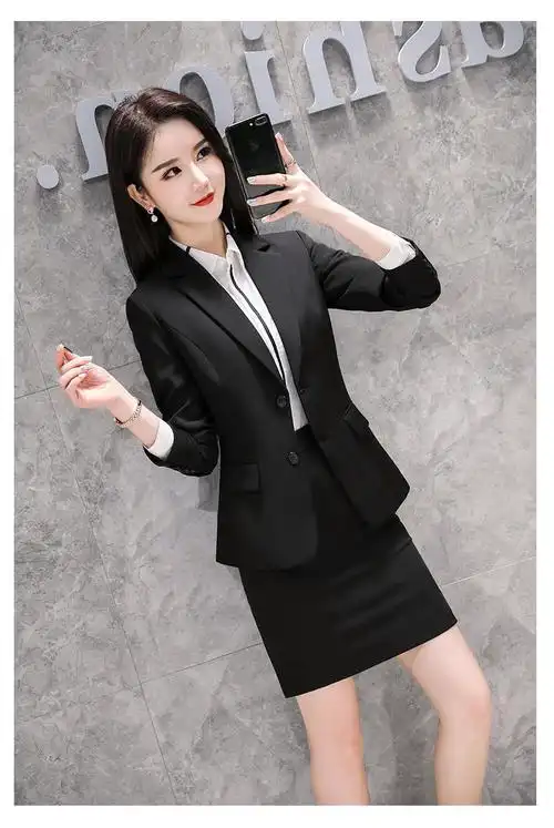 浪莎灰色套装女高端装正装时尚女神范职场总裁工作服女士职业装商务