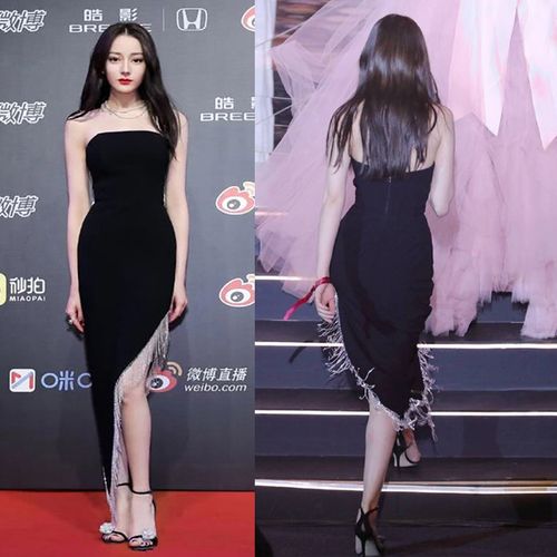 迪丽热巴明星同款一字带凉鞋女夏水钻露趾黑色高跟鞋细跟性感百搭