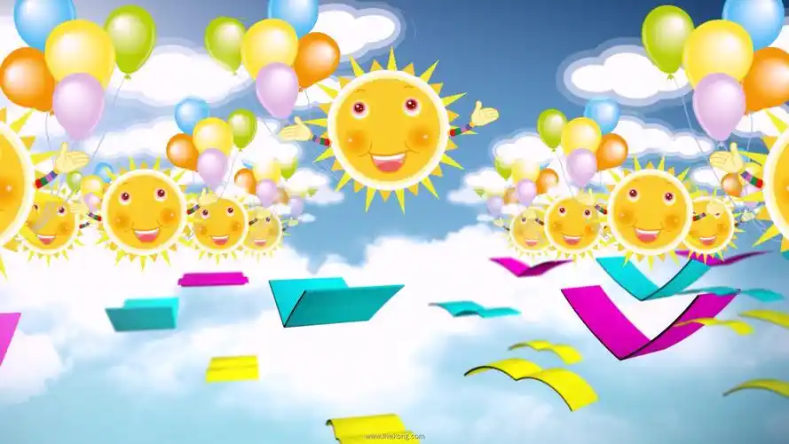 儿歌演唱led大屏视频背景