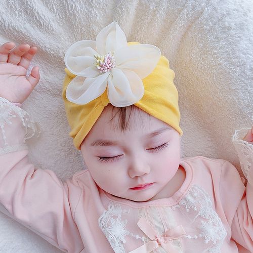 婴儿帽子春秋薄款女宝宝可爱超萌印度帽新生儿胎帽网红春季婴幼儿