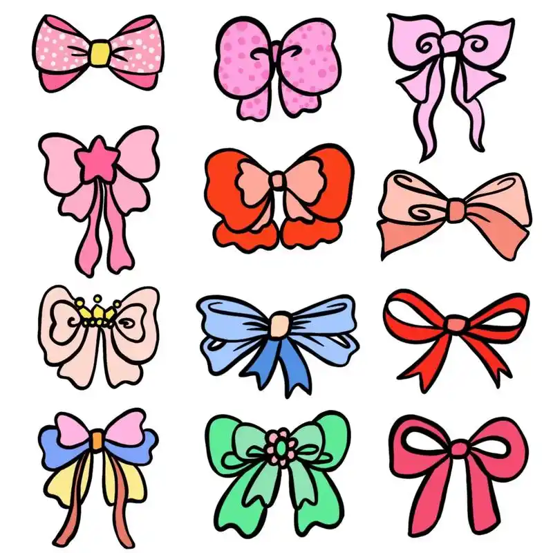 大蝴蝶结怎么画简笔画 - 抖音