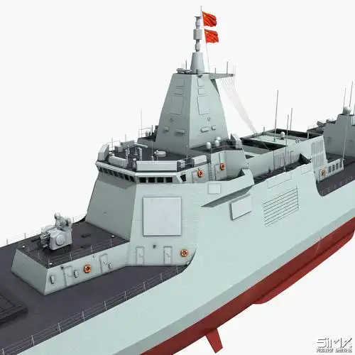 1100比例055南昌号驱逐舰模型制作完成