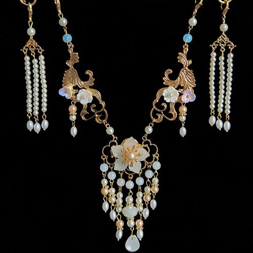 璎珞项圈明制汉服配饰古风项链流苏吊坠簪娘项链