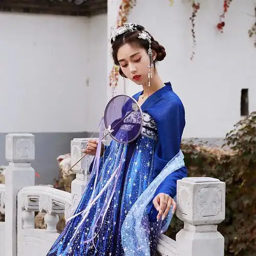 星空系列正品汉服女原创正版古装风显瘦超上衣民族服装