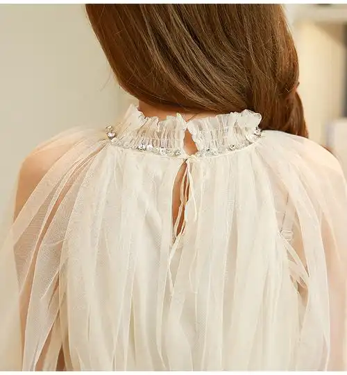 实拍2019蕾丝大码装透明网纱孕妇连衣裙