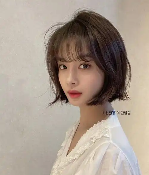 2021韩式气质短发!|短发|韩式_手机网易网