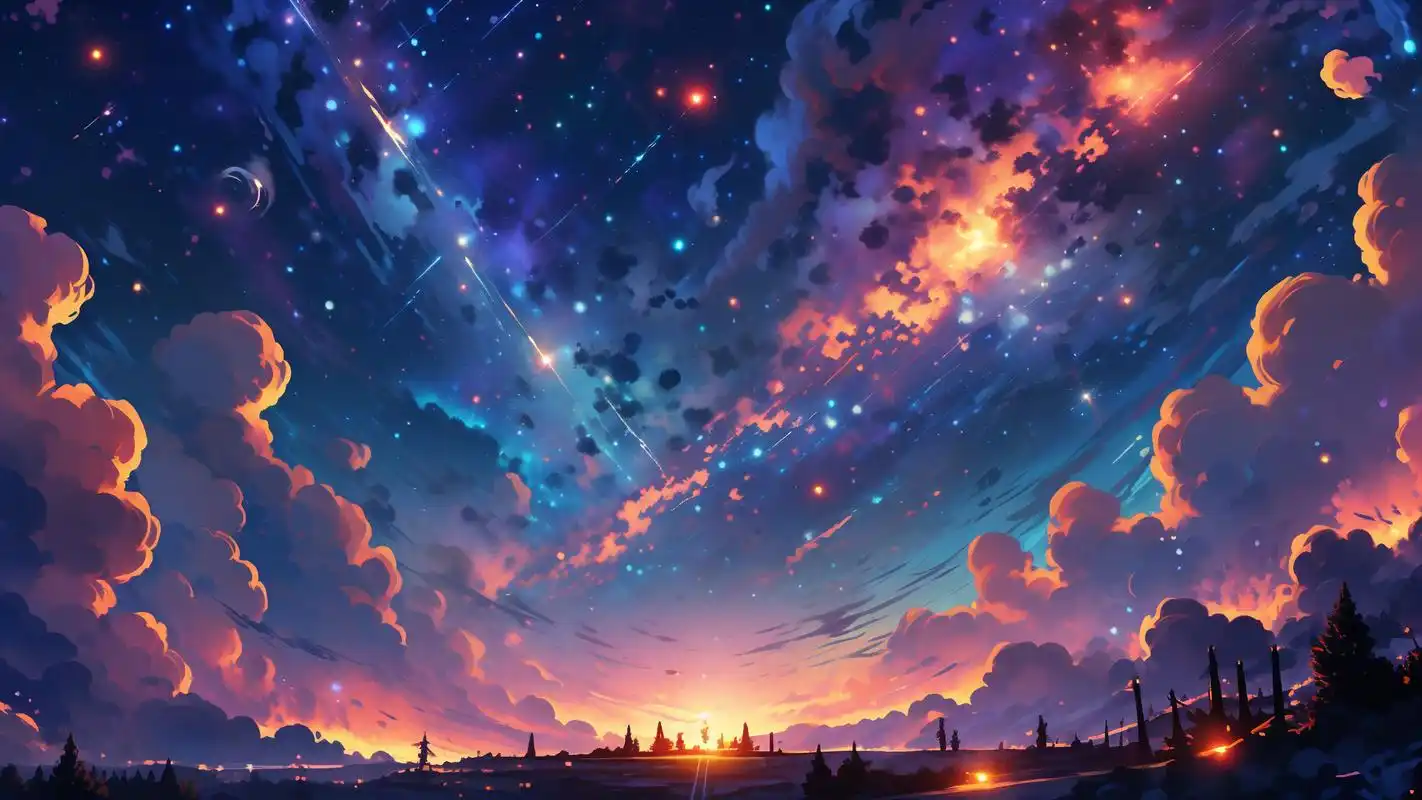 78动画星空壁纸,梦幻又神秘90