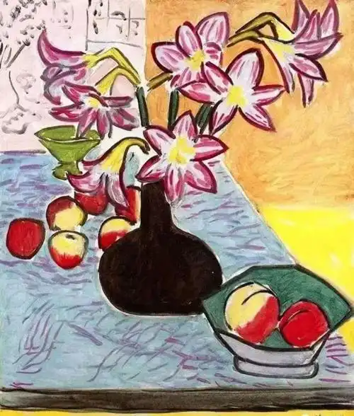 马蒂斯晚年最喜欢的创作的油画主题之一,画家马蒂斯这一系列的作品