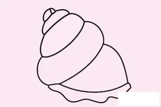 海螺简笔画画法步骤图片