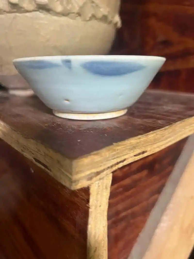 明青花碗一只全品#老瓷器 #老物件 - 抖音
