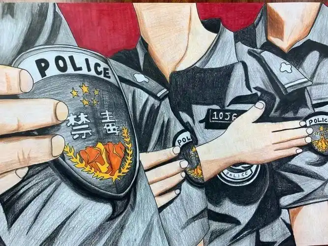 禁毒日儿童画,禁毒绘画