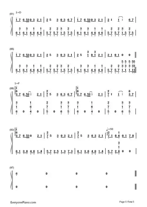 美丽之物美しきものsoundhorizon双手简谱预览5