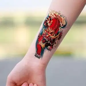 火麒麟纹身花臂